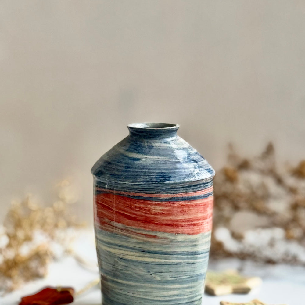 Tempest Bottle Vase viewed from a slight angle