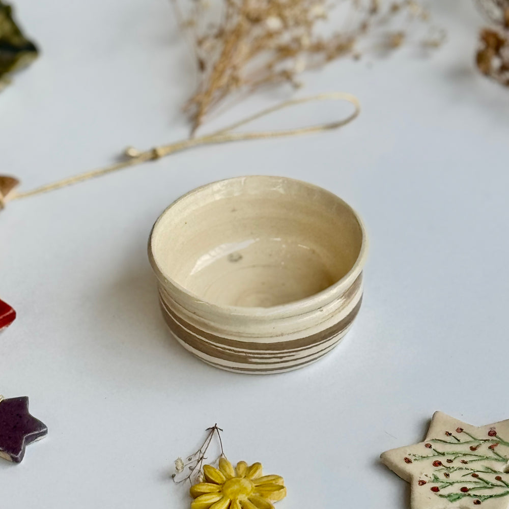 Twinset Stripe Bowls, one bowl shown alone