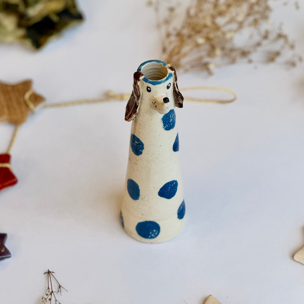 Blueberry Dot Dog, front view
