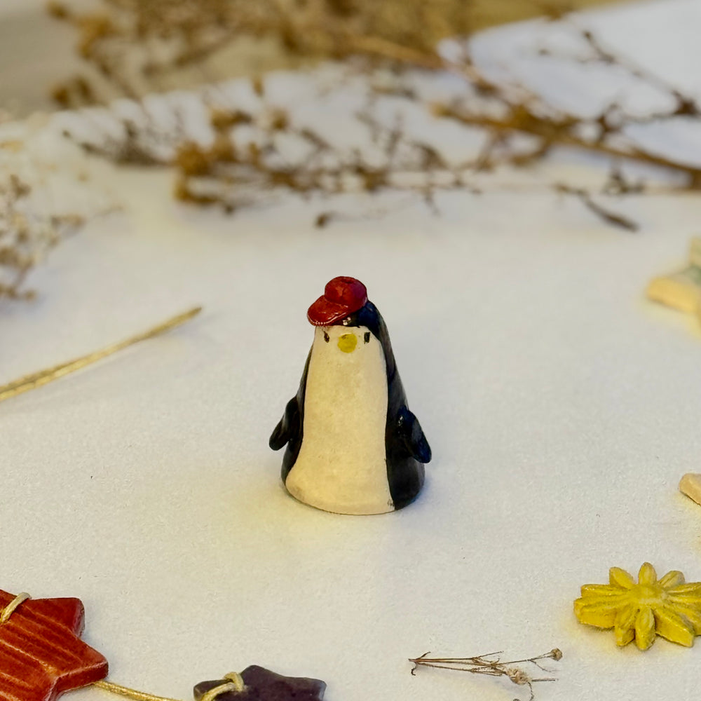 Berry Beanie Penguin viewed from a slight angle