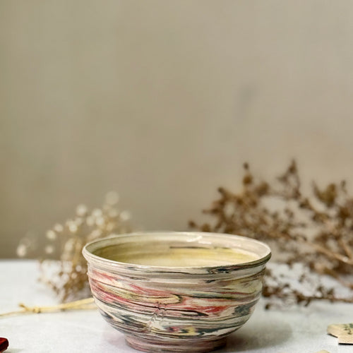 Blush Horizon Bowl, interior view