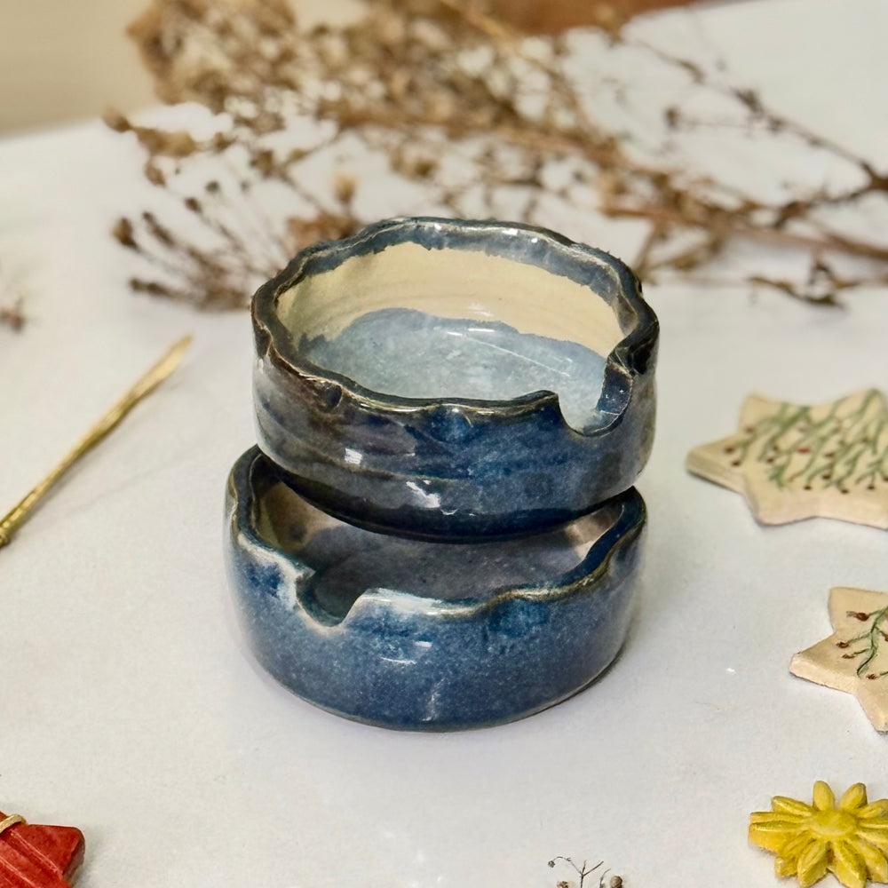 Midnight Moon Vase viewed from a slight angle