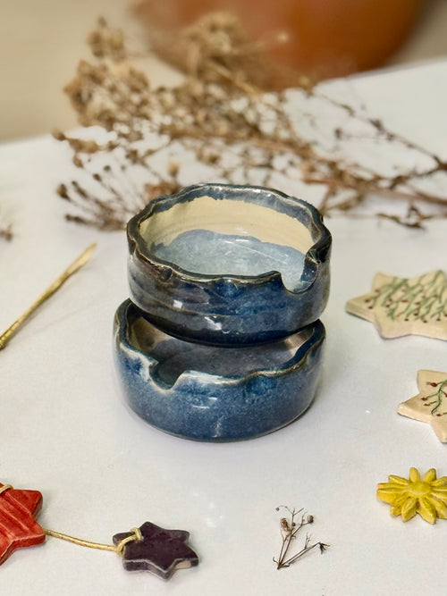Midnight Moon Vase viewed from a slight angle