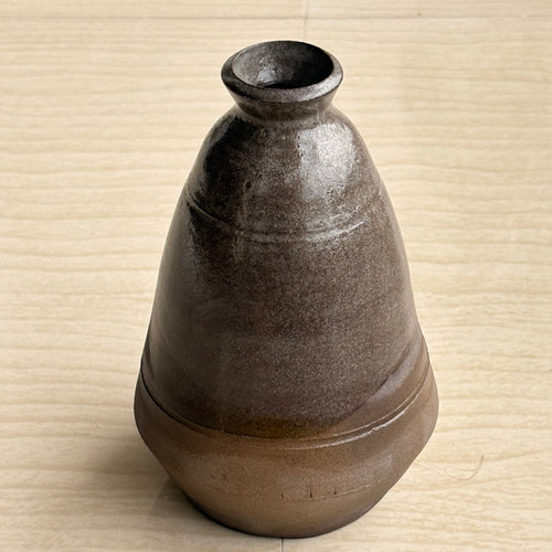 Oxidised metal finish Vase